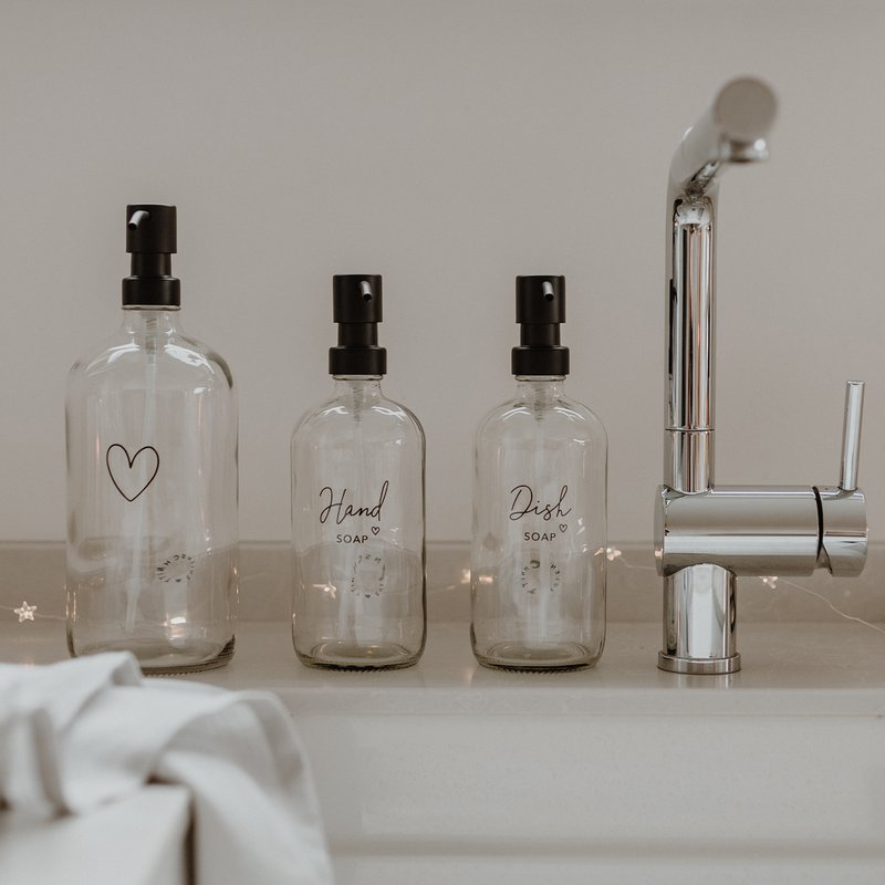 Distributeur de savon Dishsoap transparent 500ml (UE = 6 pièces)