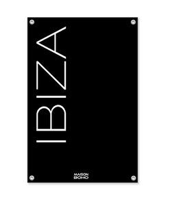 Outdoor Garden Poster | Ibiza | Black | 70x100cm