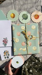 Geschenkpapier Früchte
