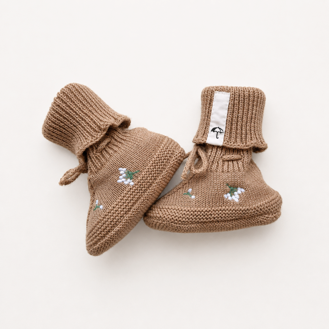 Booties - Althea - Flower on Nude