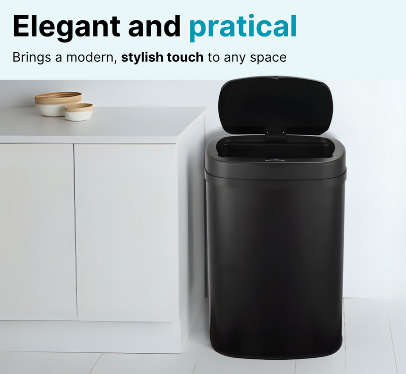 Sensorbak - 60 liter inhoud - RVS - Zwart