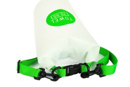TOWEL TO GO Roll N Go Dry Bag 5L | Wasserdichte transparente Strand-Pool-Surftasche | Grün
