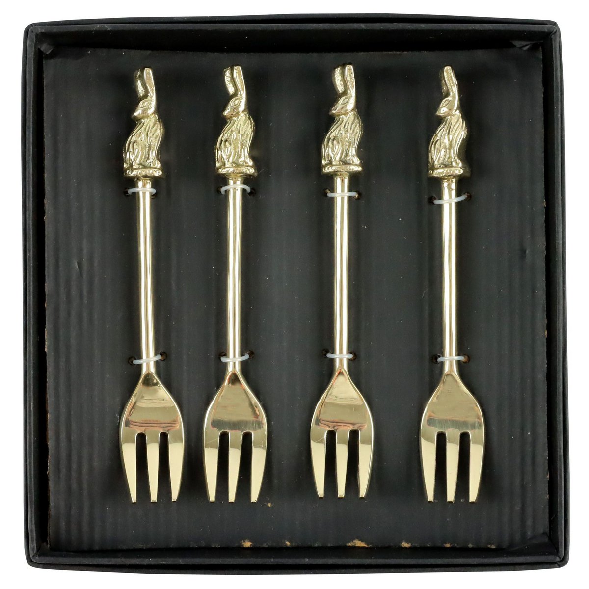 FORKS GOLD BUNNY 4 PIECE SET (HOFF9605)