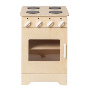 Van Dijk Toys Wooden Toy Kitchen / Kitchen Stove - Natural With White (Childcare Quality)