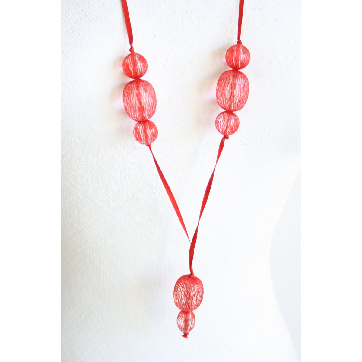 Halsketting Medium - rood