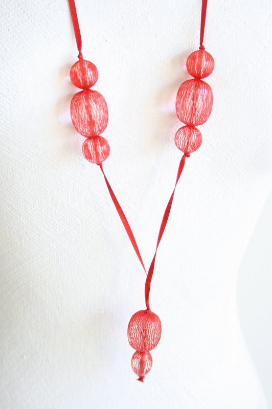 Halsketting Medium - rood