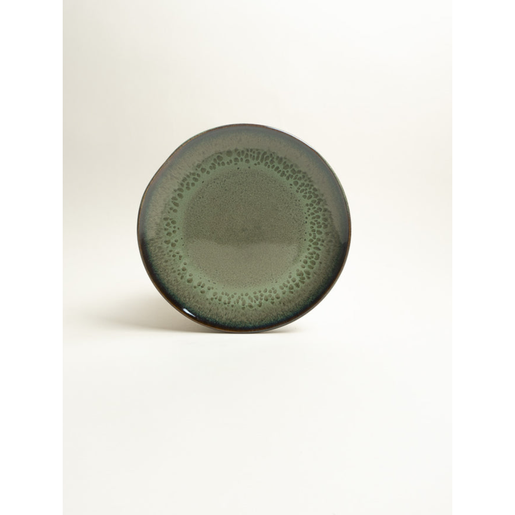 Evora dinner plate green x 6