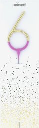 6 Bicolor 2-farbig gold pink Wondercandle® classic