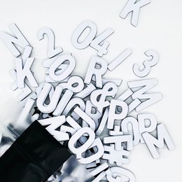 Modern magnetic letters - Unique Colors