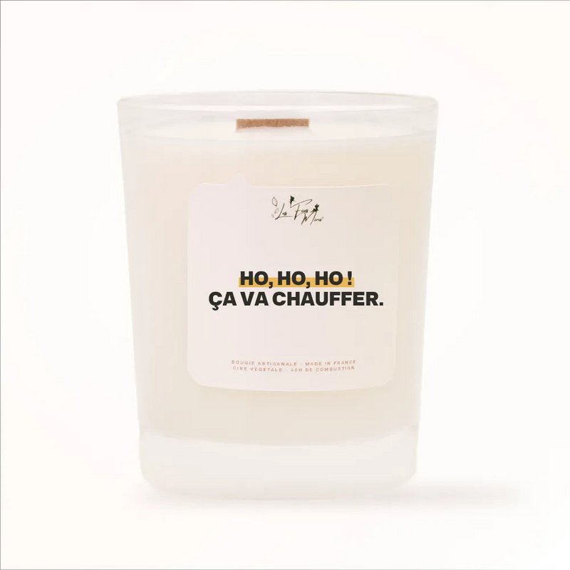 Scented candle: Ho, ho, ho! It's going to heat up