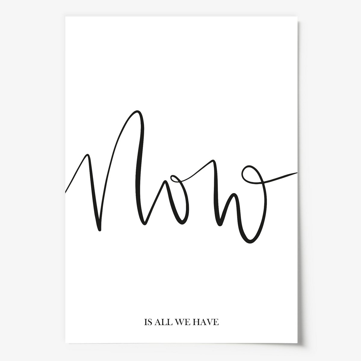Poster: Now is all we have