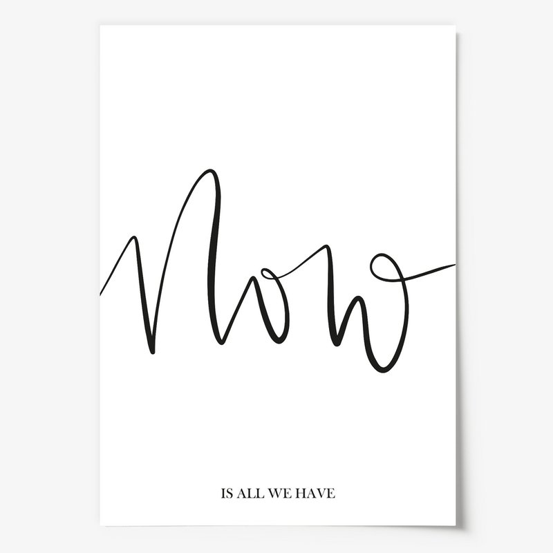 Poster: Now is all we have