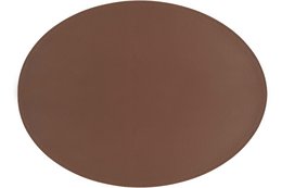 Dækkeserviet TRUDO - oval - vegansk læder - 33x45 cm