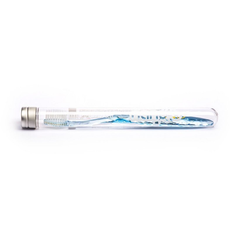 Nano-b zilveren tandenborstel blauw