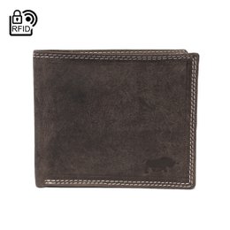 Herrenbrieftasche aus Büffelleder – Kompaktmodell – RFID