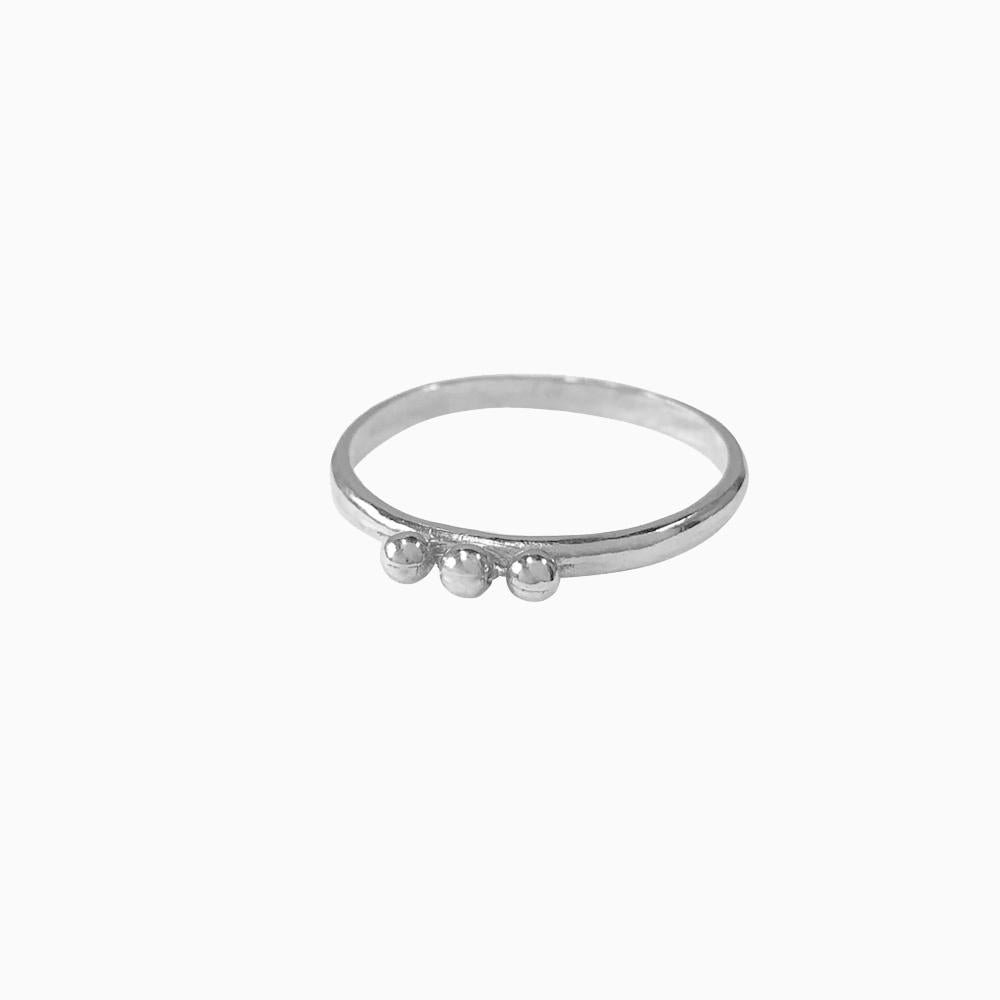 Anello punti d'argento