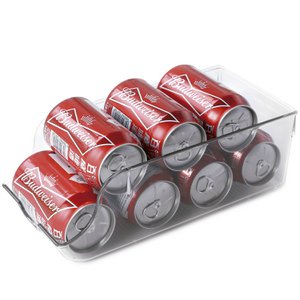 CAN ORGANIZER FOR REFRIGERATOR-MATERIAL:PET _19X14.3X10.2CM-FOR 7 CANS CU82928