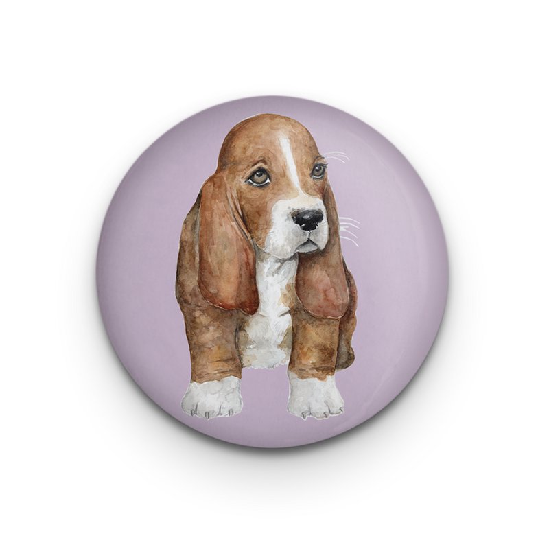 Bassethund dekorativ magnet