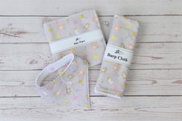 Neues Baby-Geschenk-Set, Öko-Geschenk-Set, Babylätzchen, wiederverwendbare Babytücher, Spucktuch, neues Mama-Geschenk, Dribbel-Lätzchen