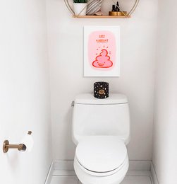 Shit happens wall art print