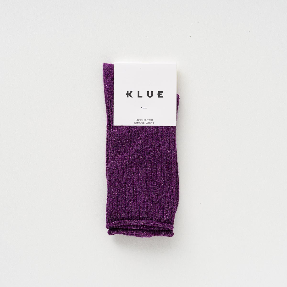 KLUE Glitter Lurex socks in eco-friendly Lyocell | Purple
