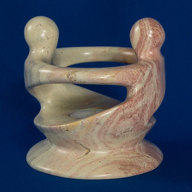 304 Merry go round Teelicht groß - Speckstein