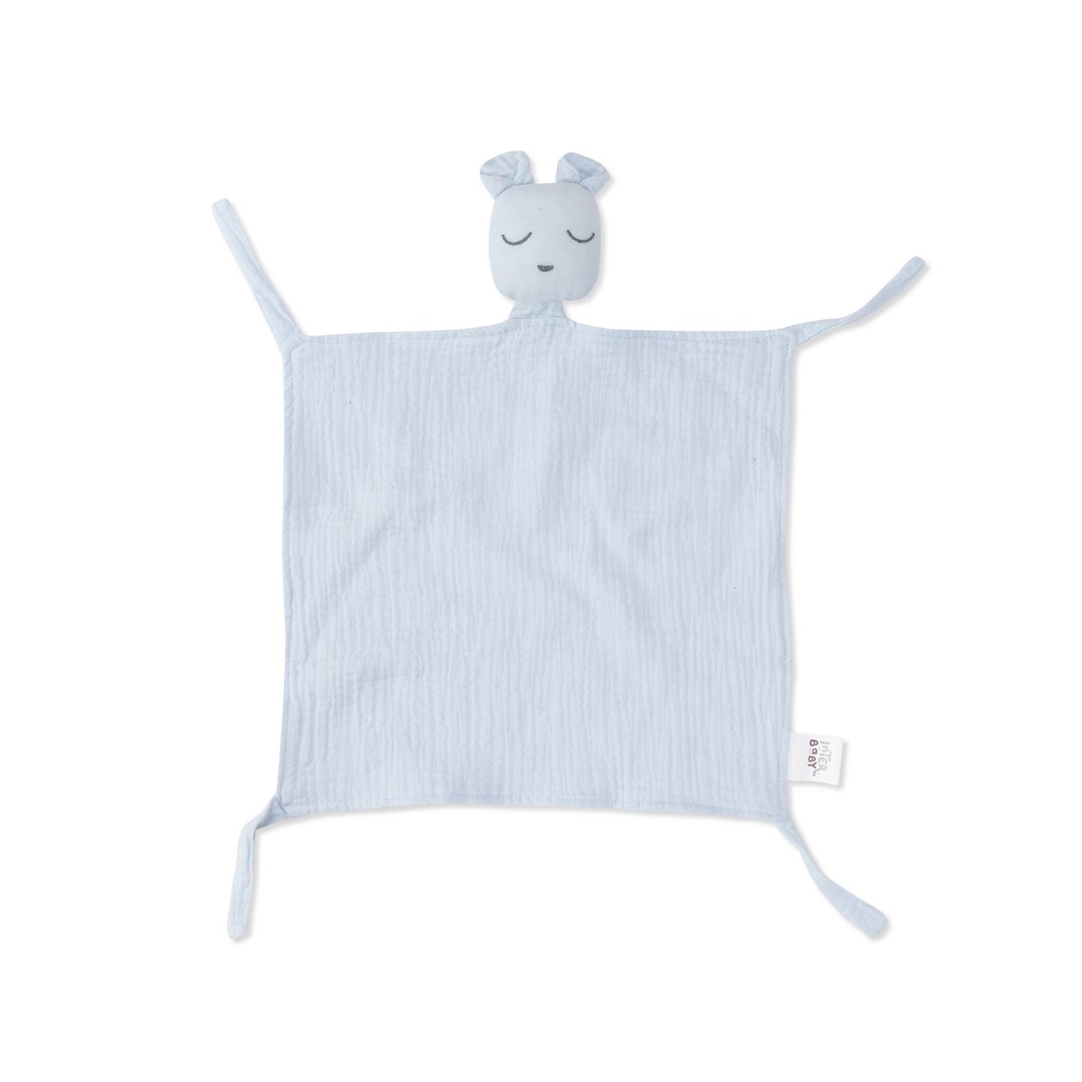 SET DOUDOU + BANDANA + Bijtring - MOD. OSO - BLAUW/GRIJS
