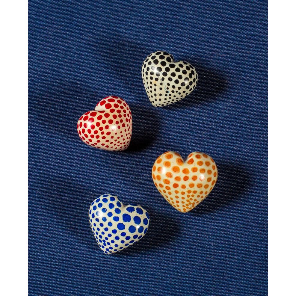 051 Mini Herz Punkte - Speckstein