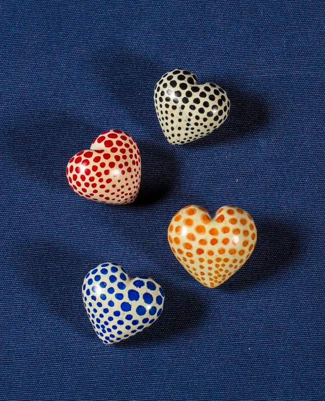 051 Mini Herz Punkte - Speckstein