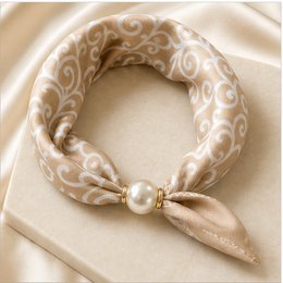 HS Pearl Scarf New Colors - Magnetic Pearl Closure