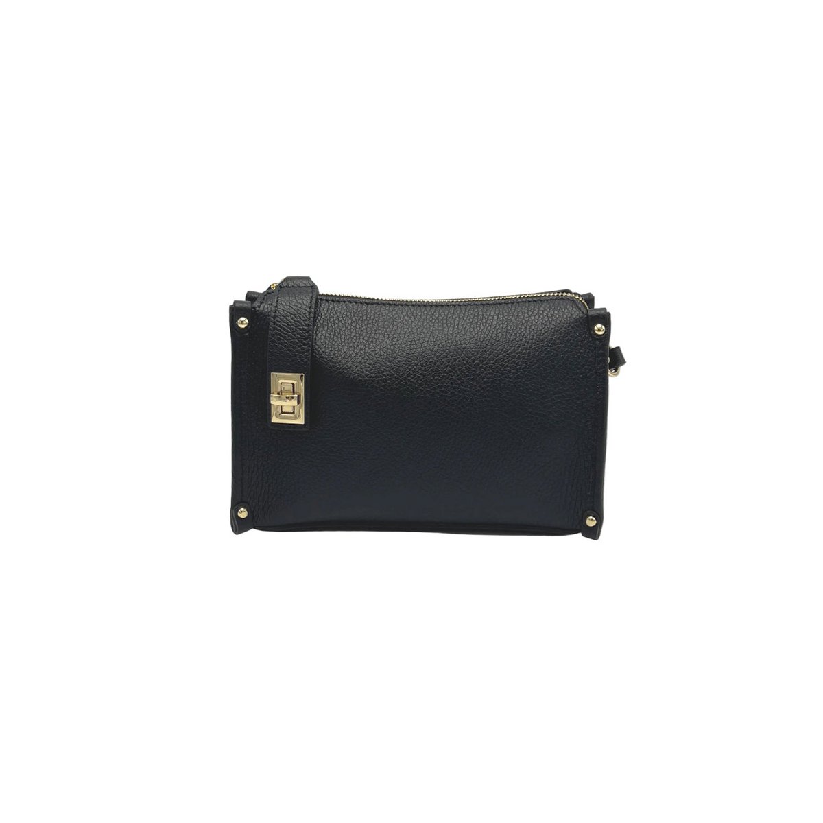 Boxy crossbodytas van echt leer, gemaakt in Italië, art. 112759