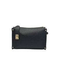 Genuine Leather Boxy Crossbody Bag, Made in Italy, art. 112759