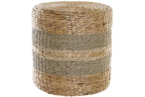 SEAGRASS FIBER FOOTREST 42X42X40 40 NATURAL MB185186