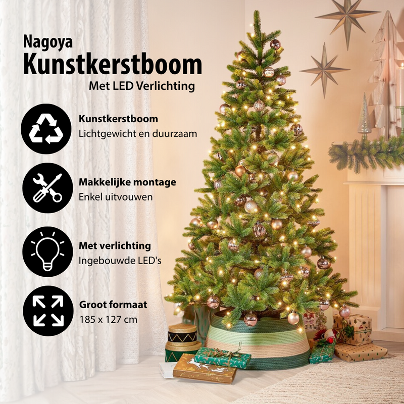 Kunstigt juletræ oplyst Sherwood Green