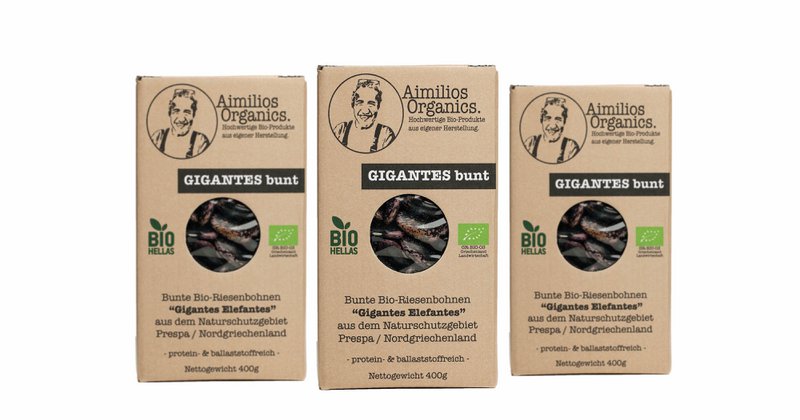Bio Gigantes farverige (farverige økologiske kæmpebønner) 400g