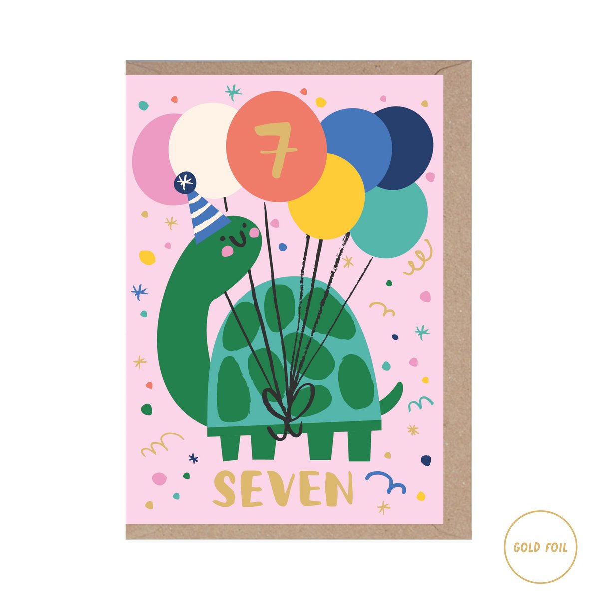 7 Years Old - Turtle (Foiled)