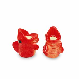 Fishes for Dishes candle holder set