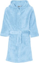 Fleece badekåbe uni - bleu