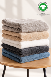 GOTS Maxi-Badetuch aus Bio-Baumwollfrottee 100 × 150 cm | Essenzsammlung
