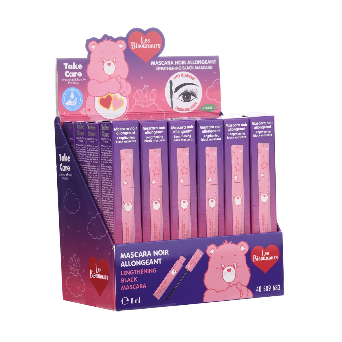 Care Bears - Máscara de Pestañas Alargadora Negra 8 ml