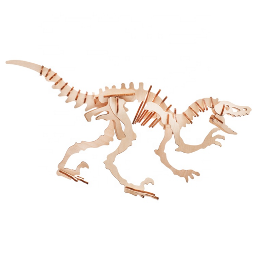 Kit di costruzione Dino Dinosauro Velociraptor in legno