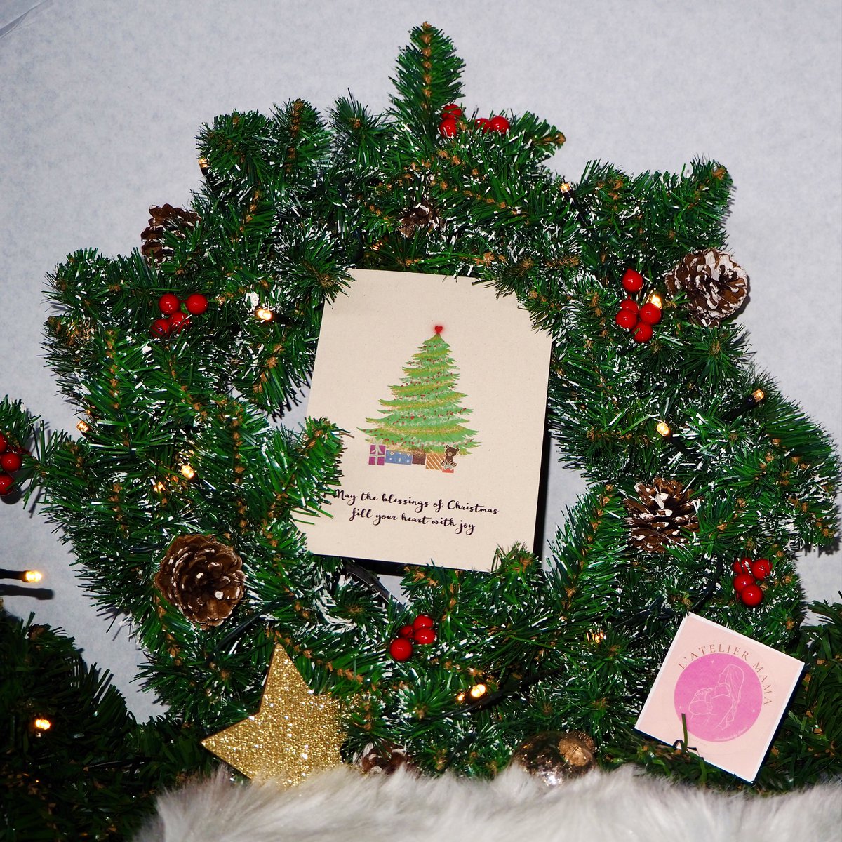 Christmas card 'Blessings of Christmas(tree)