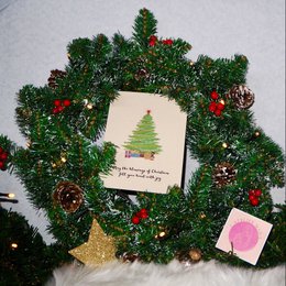 Julekort 'Blessings of Christmas (træ)