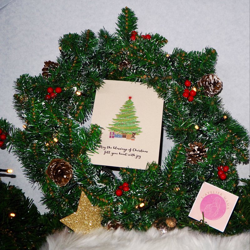 Christmas card 'Blessings of Christmas(tree)
