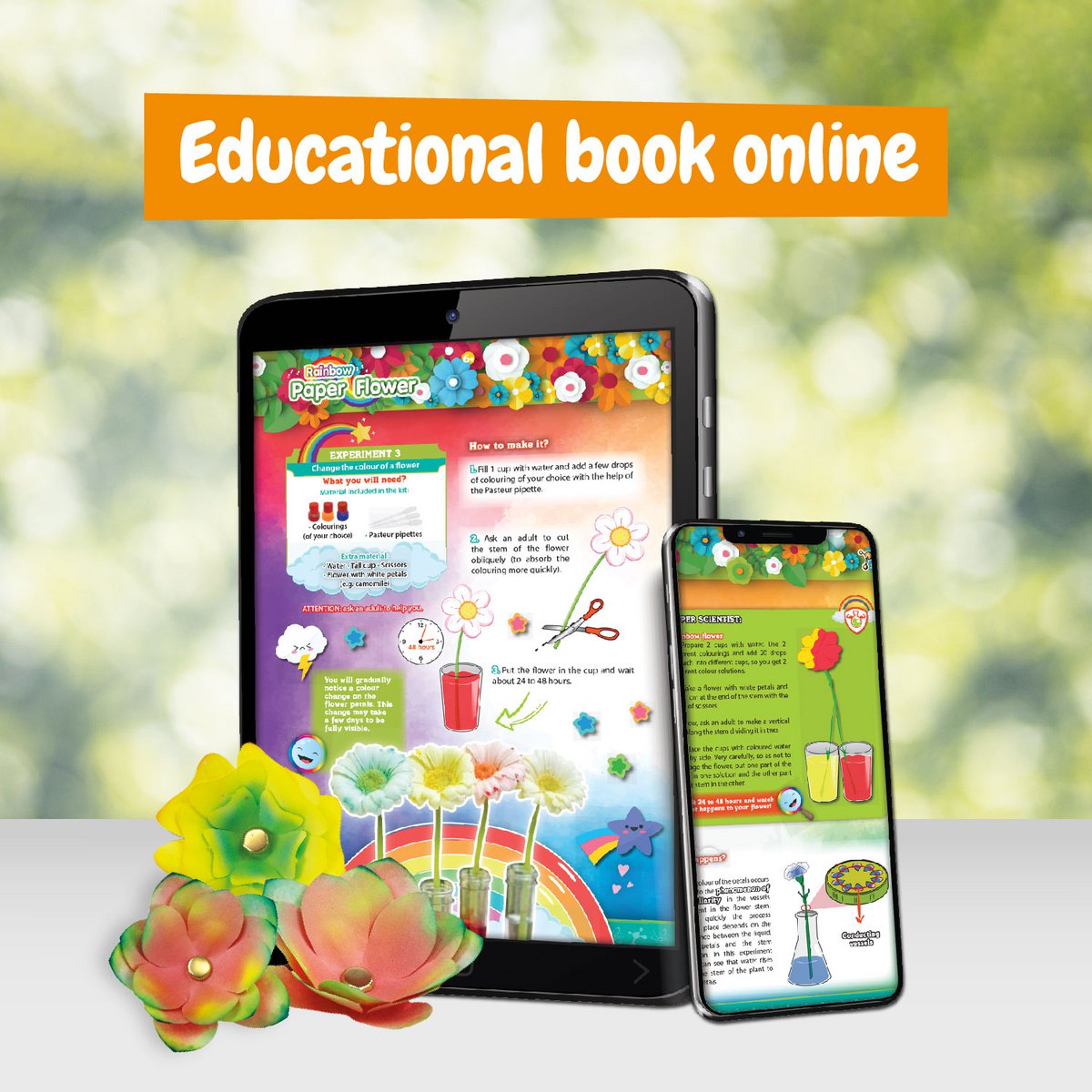 Paper Flowers Lab - Educational Toy for Kids (7 languages)