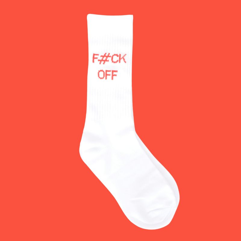 3-pakke %23StatementSocks BAD GIRLS CLUB "Message on Socks" Sokker i hvid, pink og rød gavesæt