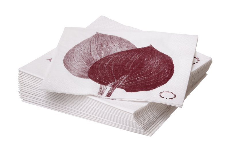 Serviettes de table - Hosta bordeaux