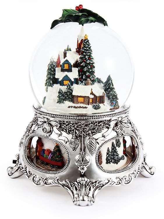 Magnifica palla di neve musicale “Christmas Story”, con illuminazioni, Tempesta di neve automatica