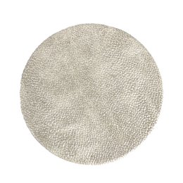 Cubiertas de vidrio alrededor de 4 colocados en caja de cuero sintético Beige