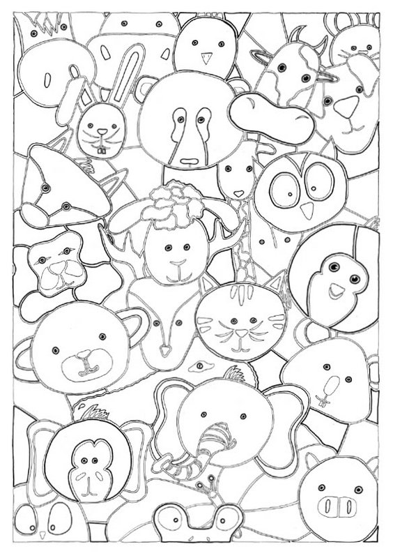 16 tarjetas A5 Libro de carteles para colorear 1